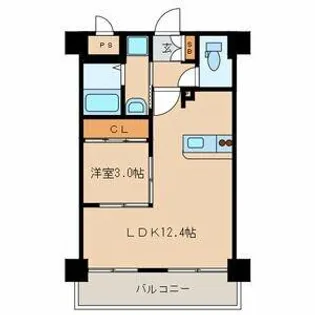門司ポロニア【5階】の間取り