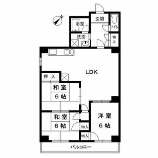 ファイン苦楽園【2階】の間取り