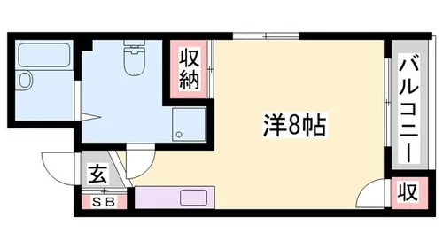 城北興和マンション【407号室】の間取り