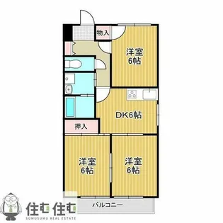 ステップⅡ【202号室】の間取り