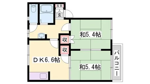 コートヴィレッジ【1階】の間取り
