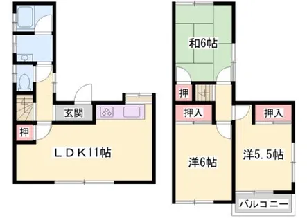 桜ヶ丘団地【3号室】の間取り