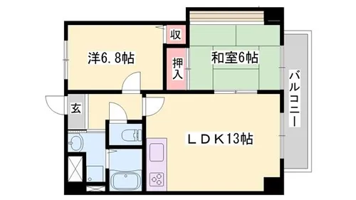 グリーンハイツ東山2【302号室】の間取り