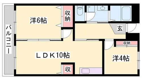 ドミール101【103号室】の間取り