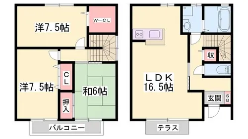 パークハイム壱番館 D棟【1階】の間取り