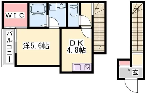 Bell Second【201号室】の間取り
