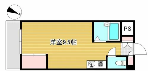 パークコート日赤通り【201号室】の間取り