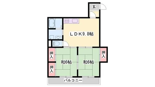 寿ハイツ【302号室】の間取り
