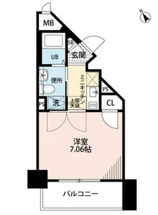 ダイナコート六本松Ⅴ【605号室】の間取り