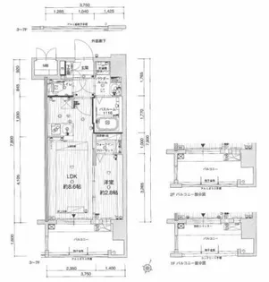 グランフォーレ大橋プレミア【7階】の間取り