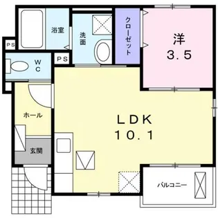 アリス Ⅰ【1階】の間取り