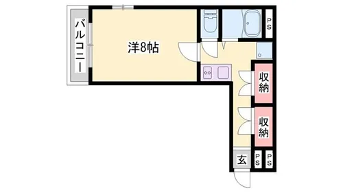 ルークレジデンス姫路3【401号室】の間取り