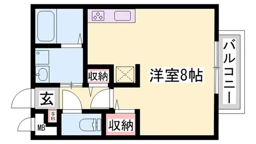 コンフォートテクノ2 A棟【201号室】の間取り