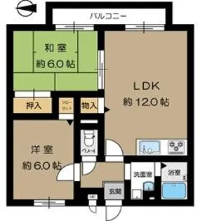 マリーノミキB【205号室】の間取り