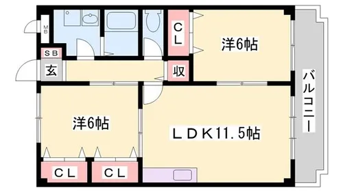 アクロポリス1【206号室】の間取り