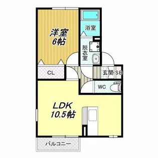 カトルセゾンC棟【2階】の間取り