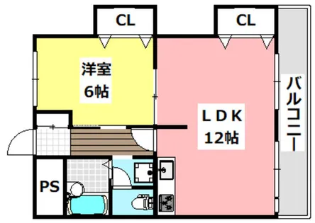 ステイションコーポ【5階】の間取り