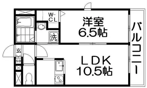 アンプルールフェールベレーザ【2階】の間取り