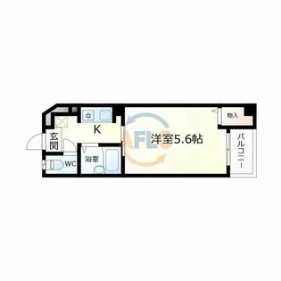 ヴェール天王寺【7階】の間取り