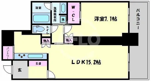 グランドメゾン新梅田タワー【10階】の間取り