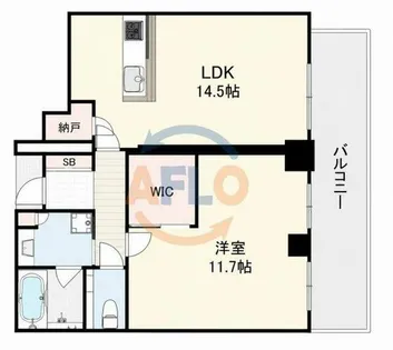 グランドメゾン新梅田タワー【7階】の間取り