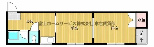 ナチュラル遠里小野【3階】の間取り
