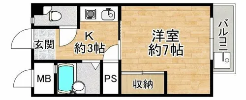 第1橋本ハイツ【2階】の間取り