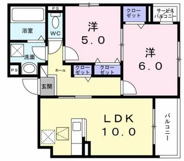 ヒカルサ此花通酉島【103号室】の間取り