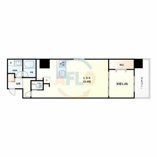 GLAM STELLA松屋町【6階】の間取り