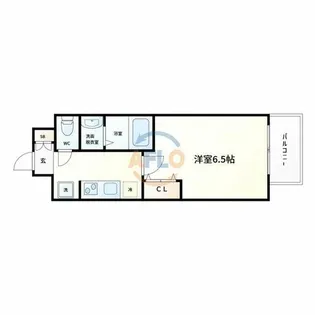 ゼオン大阪EAST【5階】の間取り