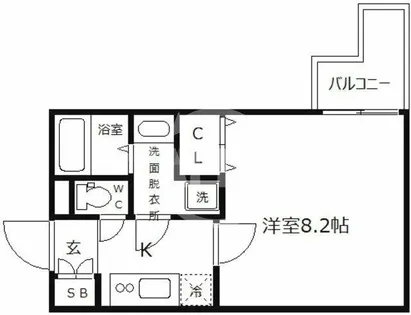 プライムアーバン御堂筋本町【4階】の間取り