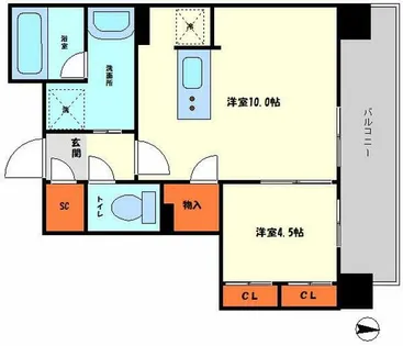 セイワパレス森ノ宮中央【5階】の間取り