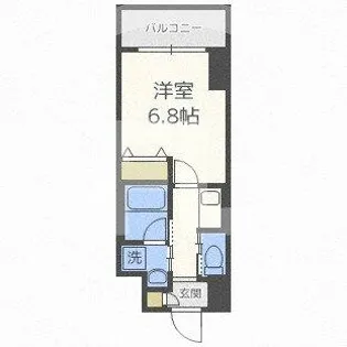 プレジオ都島本通【11階】の間取り