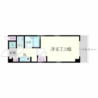 アーデン森之宮【7階】の間取り