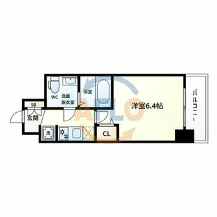 エグゼ大阪DOME CITYシエル【3階】の間取り