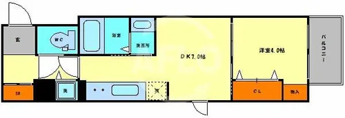 S-FORT都島内代【6階】の間取り