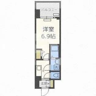 レジュールアッシュ桜宮リバーコート【5階】の間取り