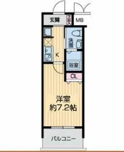 エス・キュート城東中央【9階】の間取り