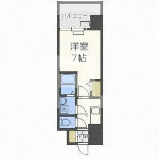 レジュールアッシュ桜宮リバーコート【9階】の間取り