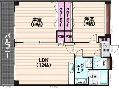 ティアラシェード桧原【202号室】の間取り
