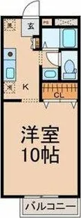 エトワール代官町【2階】の間取り