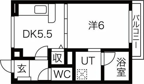 アンジュ【1階】の間取り