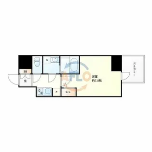 コンフォリア・リヴ新大阪WEST【4階】の間取り