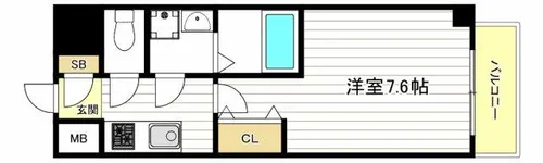 ES-Grande大阪福島【10階】の間取り