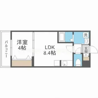 H‐maison御幣島I【2階】の間取り