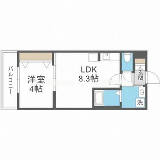 H‐maison御幣島I【3階】の間取り