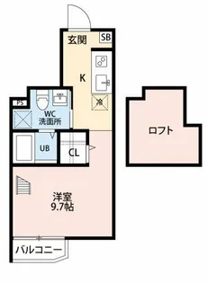 riviere大楠【103号室】の間取り