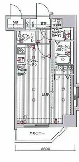 アクアシティ日赤通【3階】の間取り