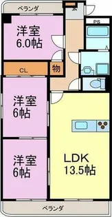 半田第3ロイヤルマンション【5階】の間取り