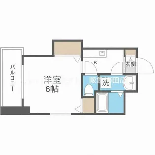 マロット天神橋【5階】の間取り